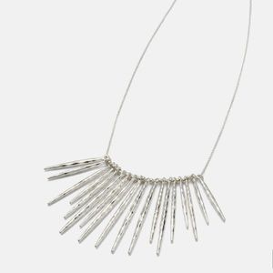 Kari Fringe Necklace - Silver